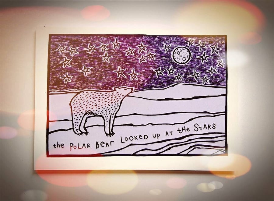 Polar Bear Giclee Print - READY TO SHIP