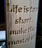 Life is too short...CUT & FOLD Book Folding Pattern - EMAILED PDF PATTERN - Image 5