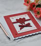 Happy Valentine's Day Red Love Hearts Glitter Free Post 3D Luxury Handmade Card - Image 2
