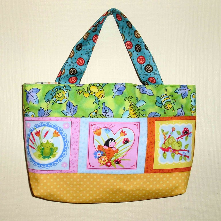 Girl's bag bugs, birds and butterflies