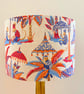 Large Cheeky Monkey Linen Drum Table Lampshade, Statement Light
