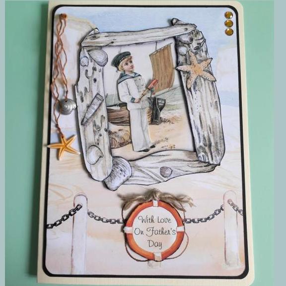 Vintage Sailor Boy Father's Day Card