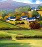 North Gower, Cottages, South Wales, Original Watercolour, in 14 x 11'' Mount - Image 1