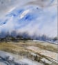 Across the Field. Landscape Painting. Mixed Media. Countryside Original Painting - Image 2