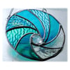 Ripwave Stained Glass Suncatcher Handmade Sea 002
