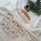 Crochet Baby Blanket 'Call The Midwife' Style Pure White