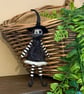 Creepy Witch Spun Cotton Miniature Art Doll