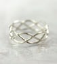 Silver Celtic Ring - Braid Ring 5mm - 3 Strand - Unisex - Silver Ring Braided - Image 9