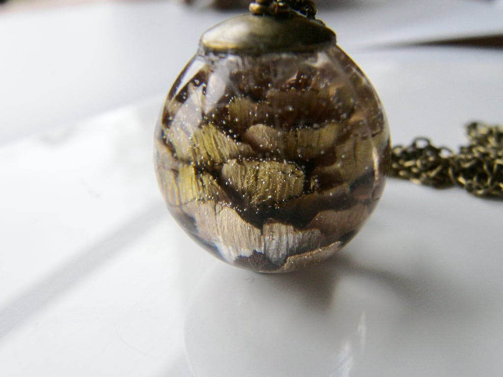 Real Pine Cone Necklace, Autumn Pendant