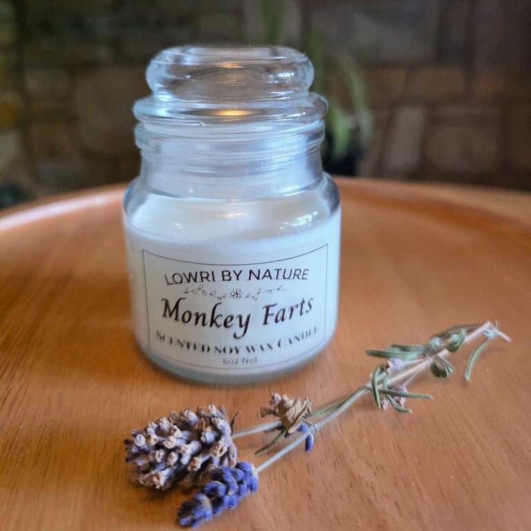 Monkey Farts Soy Candle 8cl Glass Jar
