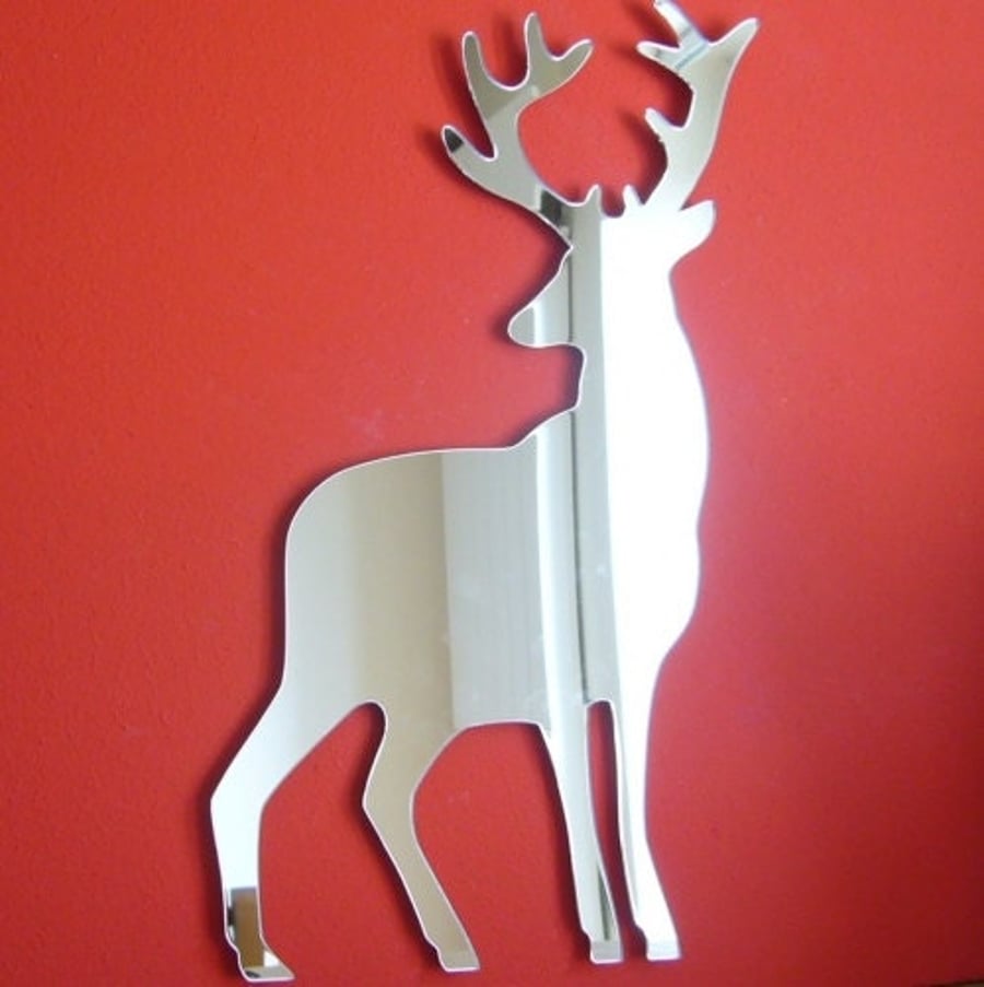 Stag Shaped Mirrors, 35cm, Bespoke Shapes & Sizes Made