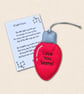 A Light of Love Christmas Tree Decoration - Light Bulb Ornament