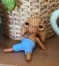 Croissant Pastry Man Figurine 