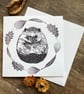 Hedgehog Greetings Card - cute, blank, birthday - Image 2