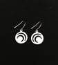 Azure Double Circle Drop Earrings - Image 6
