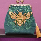 Bee with filigree design purse