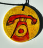 Ceramic Keepsake Wall Hanging: Red Telephone - Image 3