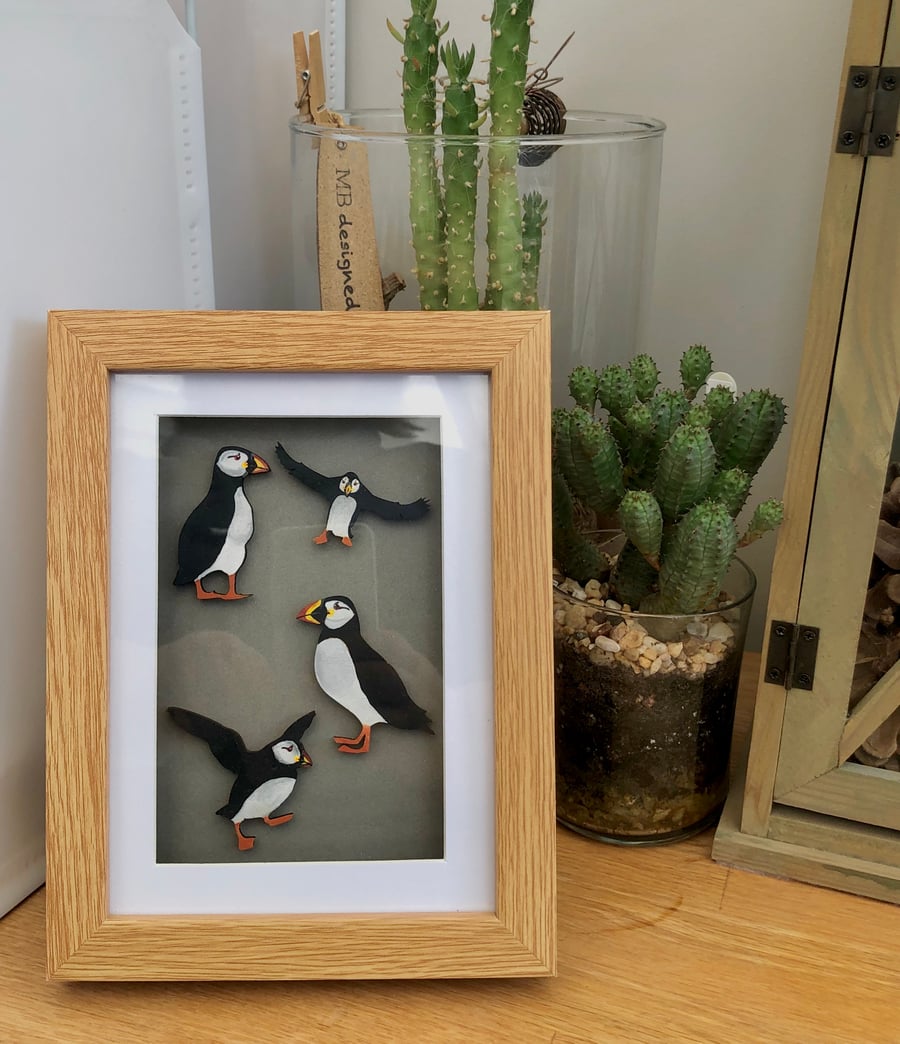 Puffin box frame picture 