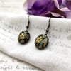 Pimpernel fabric button dangle earrings William Morris spring jewellery gifts