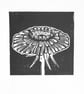 'Dandelion Flower II' A5 Graphic Linocut Print on Fine Art Printmaking Paper - Image 3