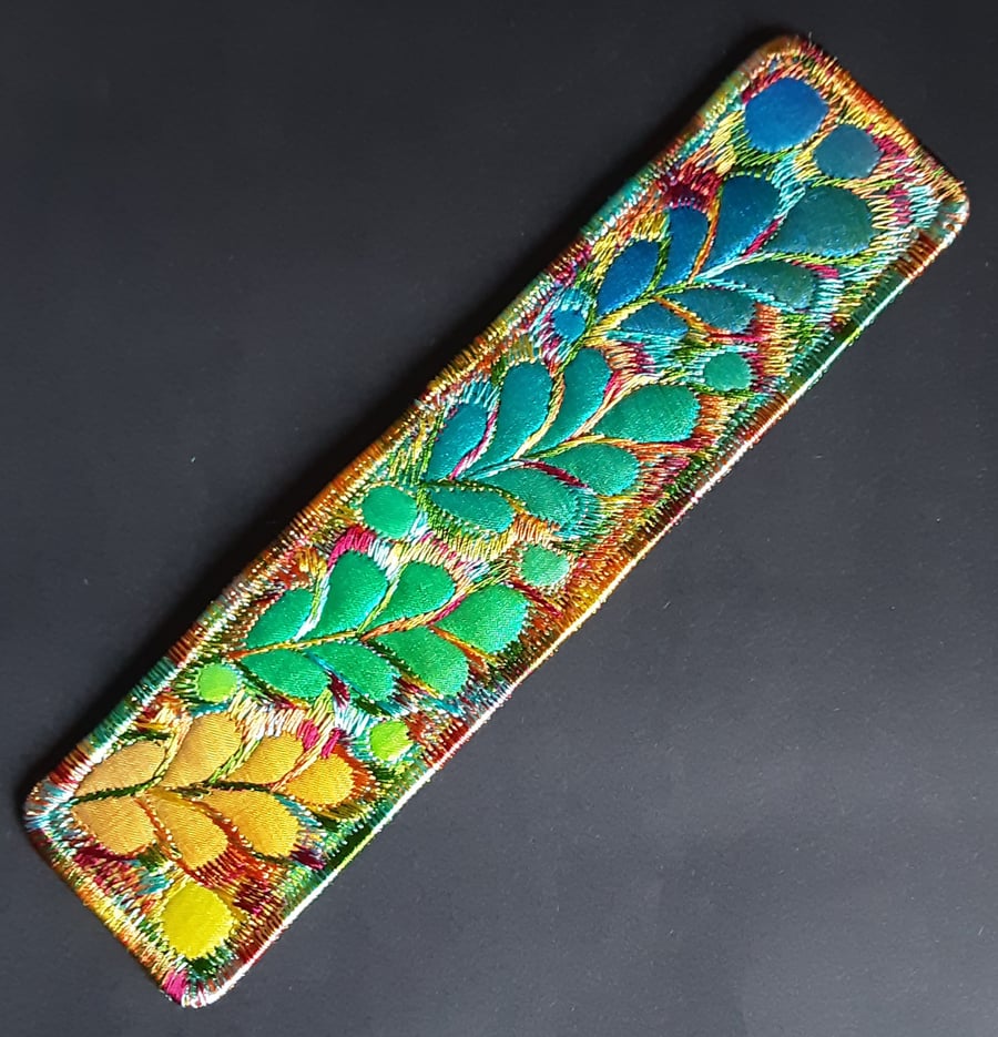 Bookmarks - Textile with Machine Embroidery Bookmark