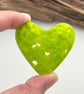 Green Fused Glass Heart - Image 7