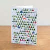 Barnal Sno (Pine Needle Snow) greetings card - "Snow Pattern" design