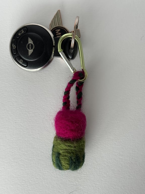 Scottish Thistle in Wool Felt, No Stem.