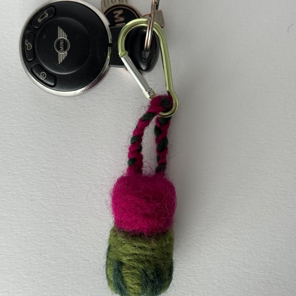 Scottish Thistle in Wool Felt, No Stem.