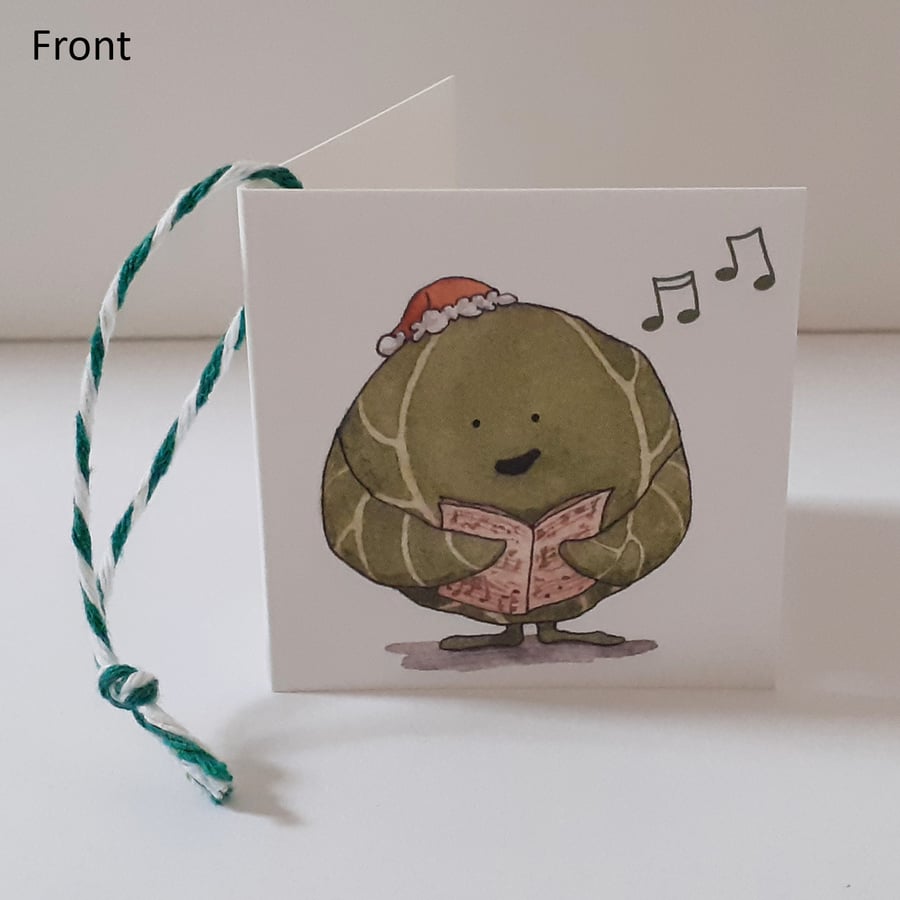 Singing Sprout Gift Tag