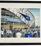 Tottenham Hotspur F.C, Spurs, Framed Football Art Print. 20" x 16" Frame