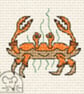 Mouseloft Stitchlets 'By the Seaside - Crab' Cross Stitch Kit