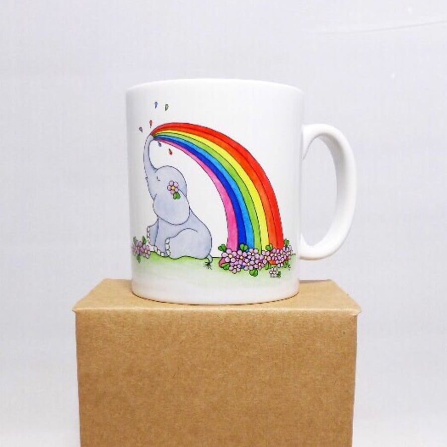 Rainbow Ellie Mug - Ceramic Mug