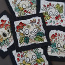 mini fungi skull - original twinchie illustration