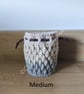 Handmade Crocheted Drawstring Bag, four sizes available - Image 3