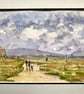 Lytham St Annes seafront walk original watercolour painting 