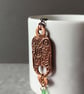 Copper and seaglass valentine pendant, unique, recycled material - Image 1