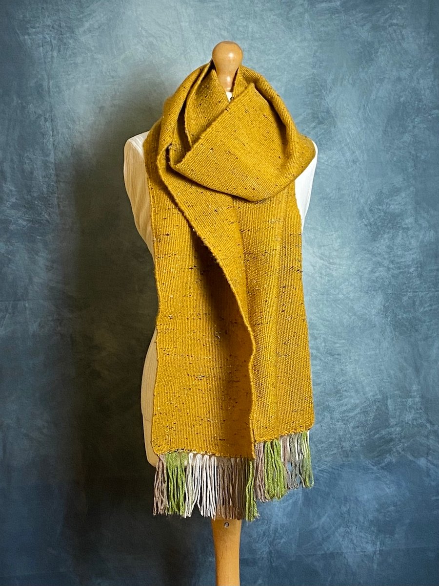 Super long handwoven scarf