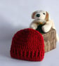 Adorable Red Hat for a New Baby Boy - Perfect for Christmas Photos - Image 1