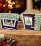 Handmade Festive Village Christmas Cards – Set of 2 Square Cards 