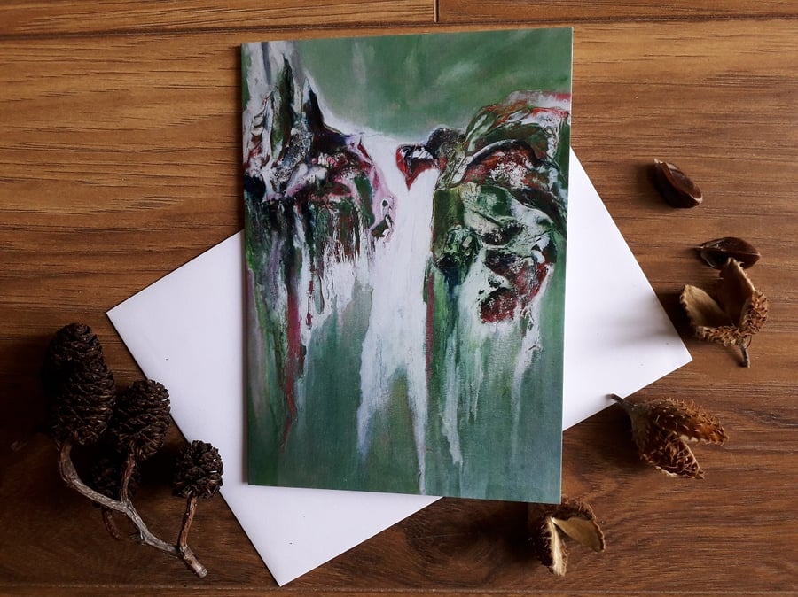 Blank Greetings Card - Yorkshire Waterfalls