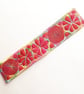 Handmade Embroidered Fabric Bookmark Textile Art Book Lover Gift  - Image 1