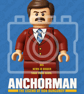 ANCHORMAN - LEGO-Inspired A4 Movie Poster - Image 1