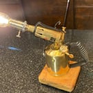 Vintage up-cycled Brass Blow Torch from 1940s- Table Lamp.