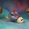 Spring Sale ... Tiny Village Snail OOAK Sculpt by Ann Galvin Gnome Village
