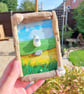 Pebble Seagull Driftwood Wall Art - Handmade Coastal Bird Art - One-of-a-Kind - Image 1