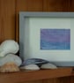 Sea & Sky Fragment, an original framed abstract ACEO painting - Image 4