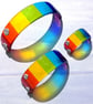 Handmade Glass Skinny Sized Rainbow Bridge - Pet Loss Optional Name, Paws, Card - Image 3
