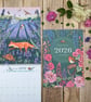 2026  Illustrated Wall Calendar of Wildlife and Flowers