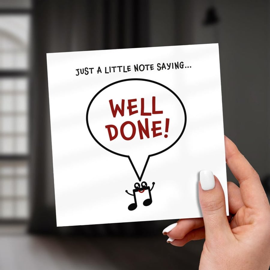 Well Done Card - Little Note